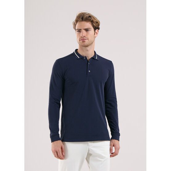 Chervo ABBAZIA Langarm Polo navy