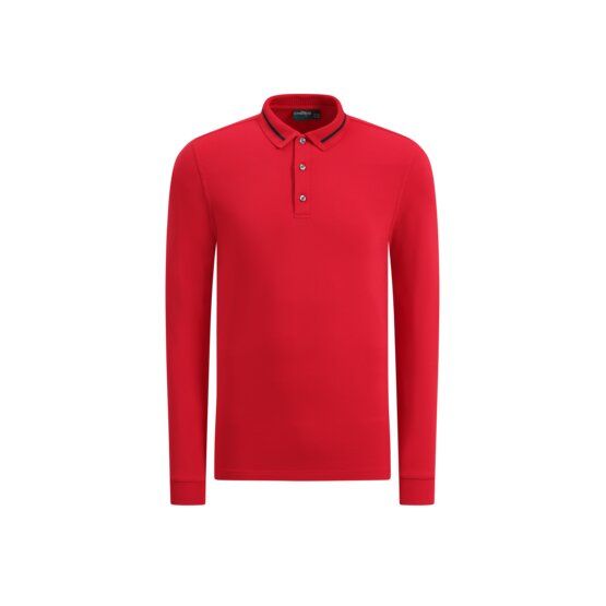 Chervo ABBAZIA Langarm Polo rot