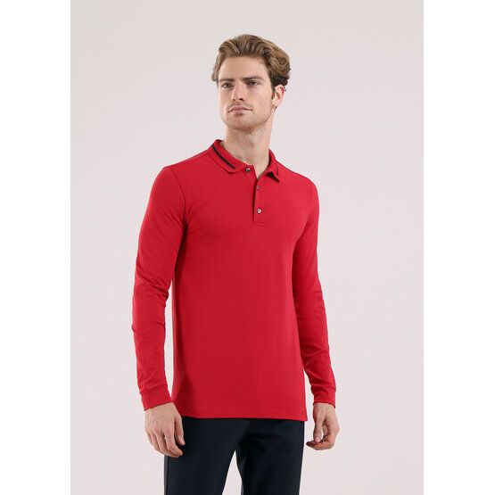 Chervo ABBAZIA Langarm Polo rot