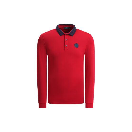 Chervo AFFRANTO Langarm Polo rot
