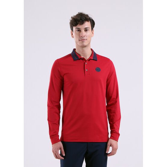 Chervo AFFRANTO Langarm Polo rot