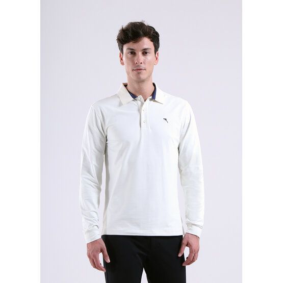 Chervo AROMATICO Langarm Polo offwhite