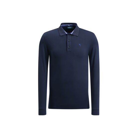 Chervo AROMATICO Langarm Polo navy