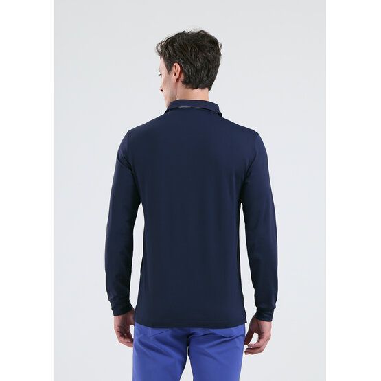 Chervo AROMATICO Langarm Polo navy