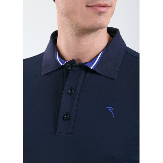Chervo AROMATICO Langarm Polo navy
