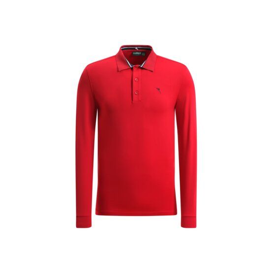 Chervo AROMATICO Langarm Polo rot