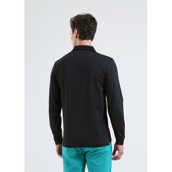 Chervo AROMATICO Langarm Polo schwarz