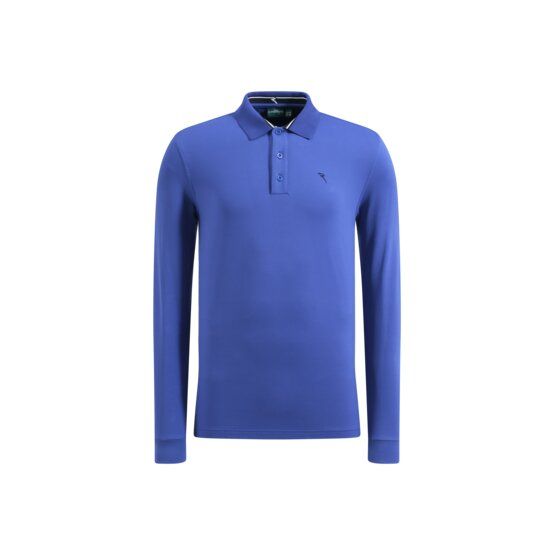 Chervo AROMATICO Langarm Polo kobalt