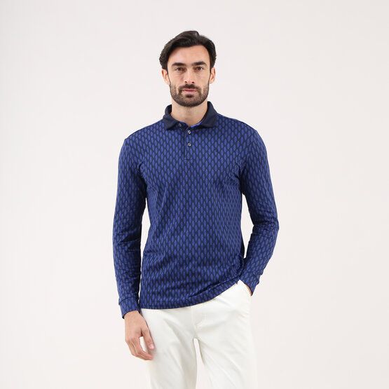 Chervo ARRIVISTA Langarm Polo blau