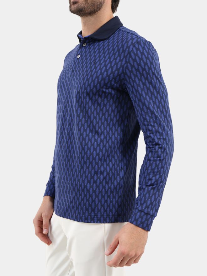 Chervo ARRIVISTA Langarm Polo blau