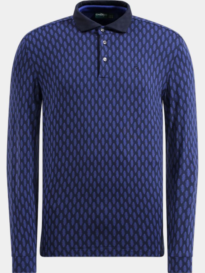 Chervo ARRIVISTA Langarm Polo blau