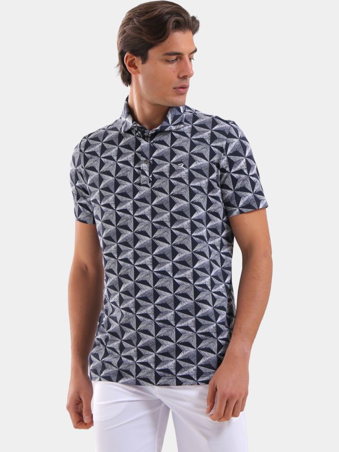 Chervo ARTEMIO Halbarm Polo navy