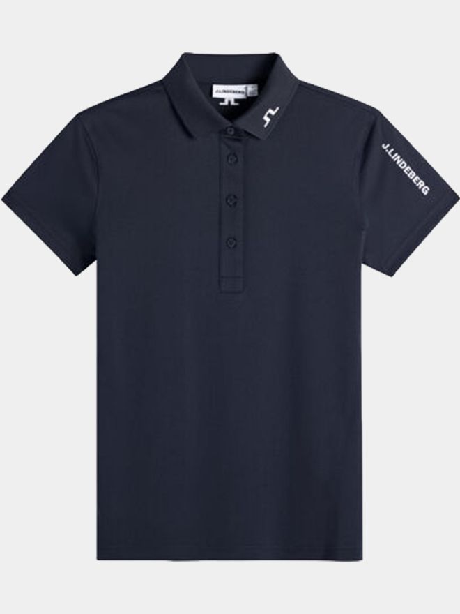 J.Lindeberg Tour Tech Halbarm Polo navy