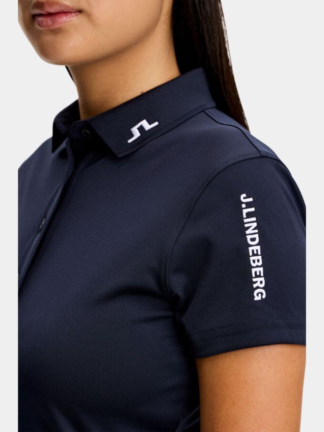J.Lindeberg Tour Tech Halbarm Polo navy