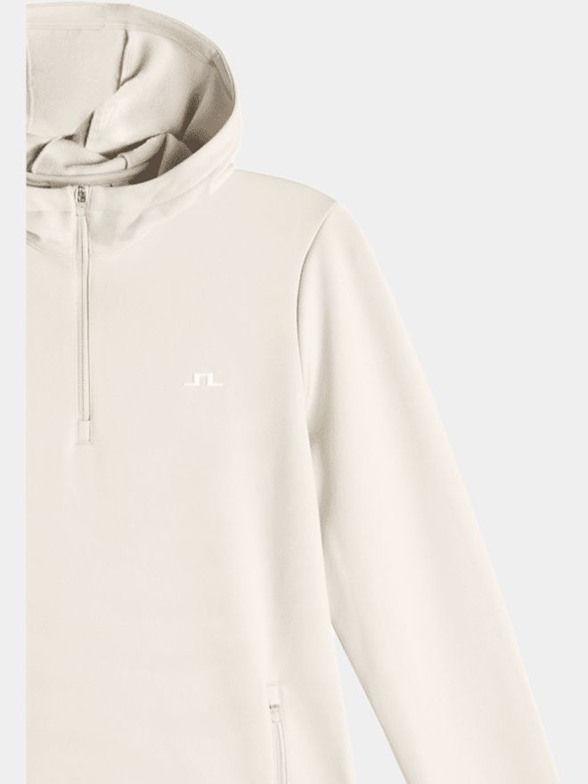 J.Lindeberg Aerielle Quarter Zip Hood Stretch Midlayer sand