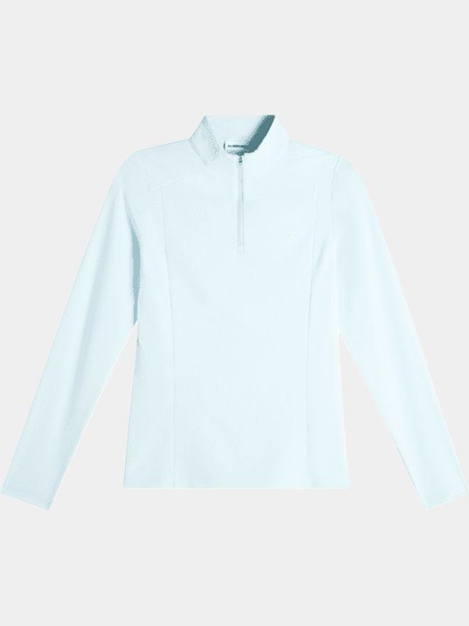 J.Lindeberg Cindy Quarter Zip Stretch Midlayer hellblau