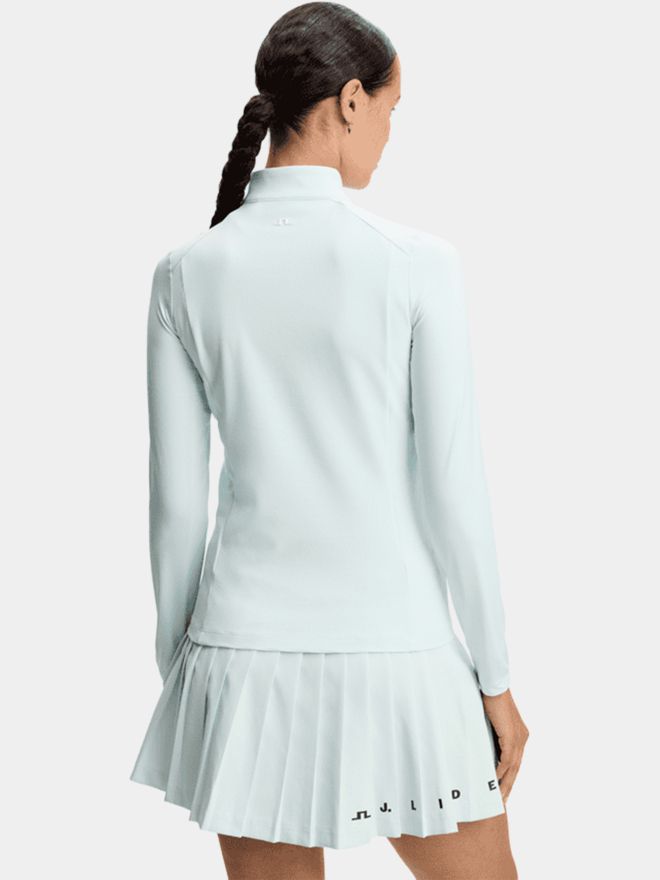 J.Lindeberg Cindy Quarter Zip Stretch Midlayer hellblau