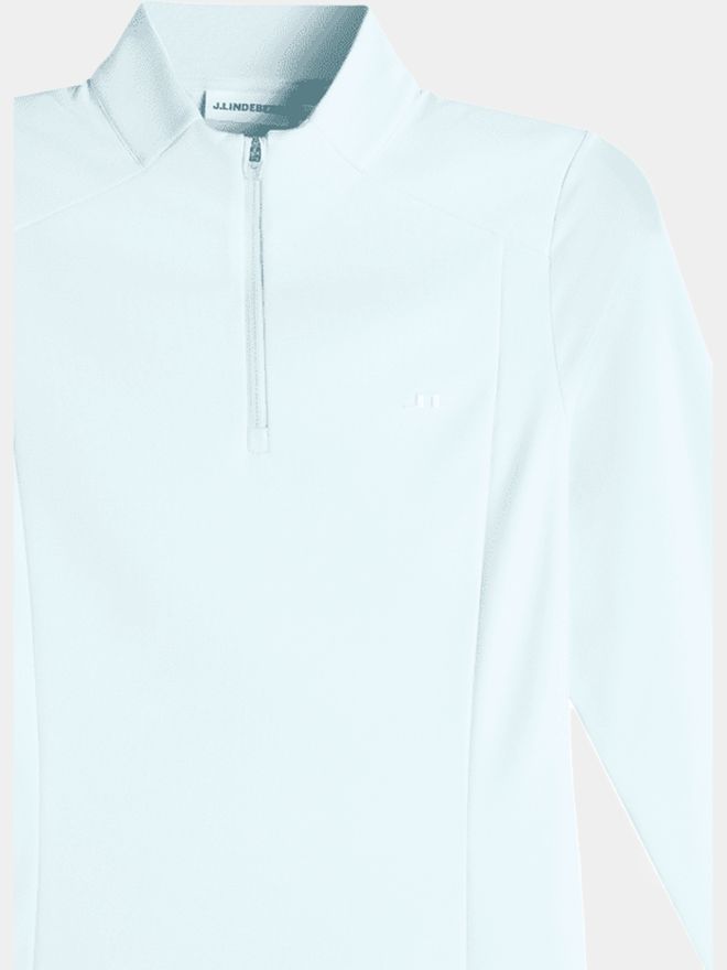 J.Lindeberg Cindy Quarter Zip Stretch Midlayer hellblau