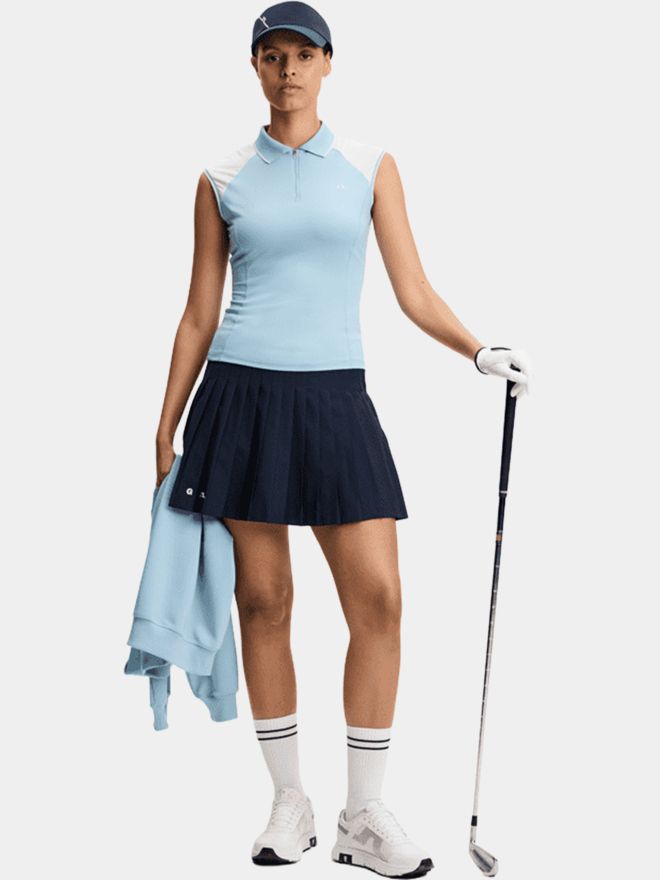 J.Lindeberg Lei ohne Arm Polo blau