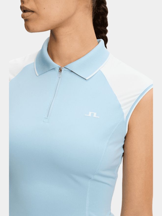 J.Lindeberg Lei ohne Arm Polo blau