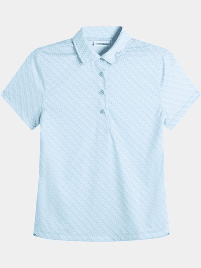 J.Lindeberg Caitlyn Halbarm Polo blau