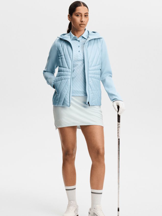 J.Lindeberg Caitlyn Halbarm Polo blau