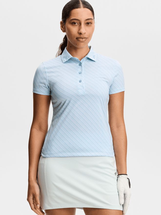 J.Lindeberg Caitlyn Halbarm Polo blau