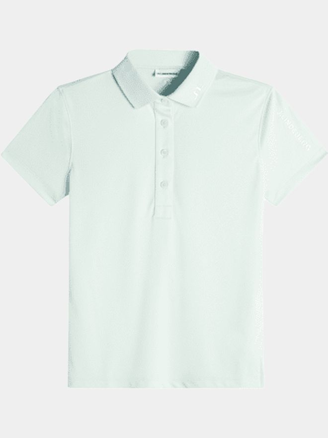 J.Lindeberg Tour Tech Halbarm Polo hellblau