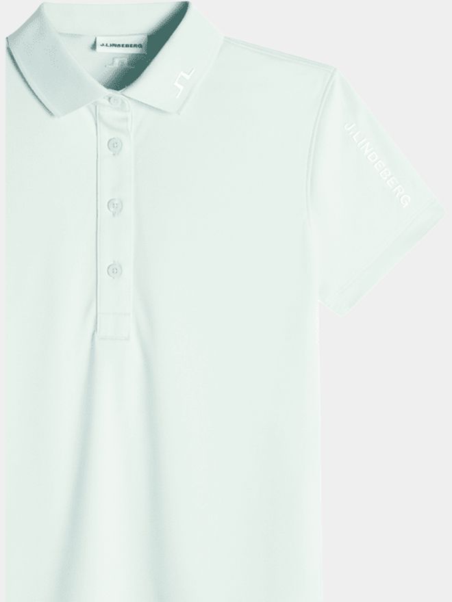 J.Lindeberg Tour Tech Halbarm Polo hellblau