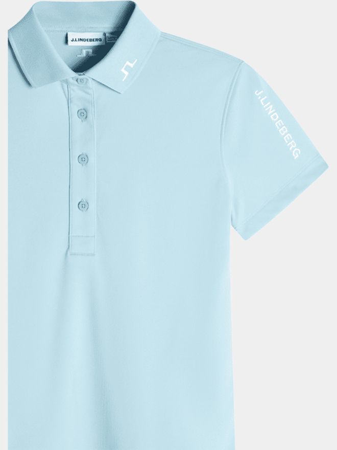 J.Lindeberg Tour Tech Halbarm Polo blau