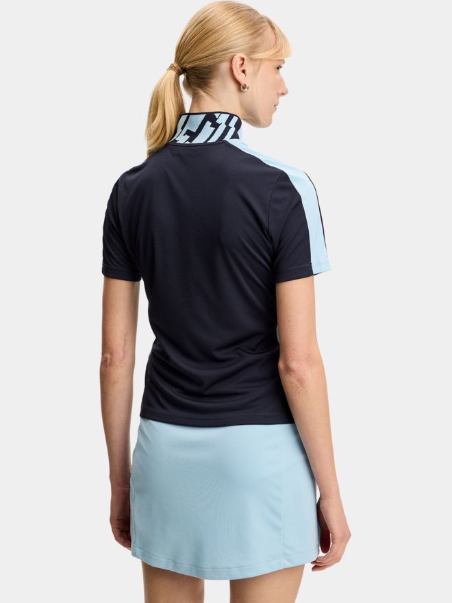 J.Lindeberg Pip Halbarm Polo navy