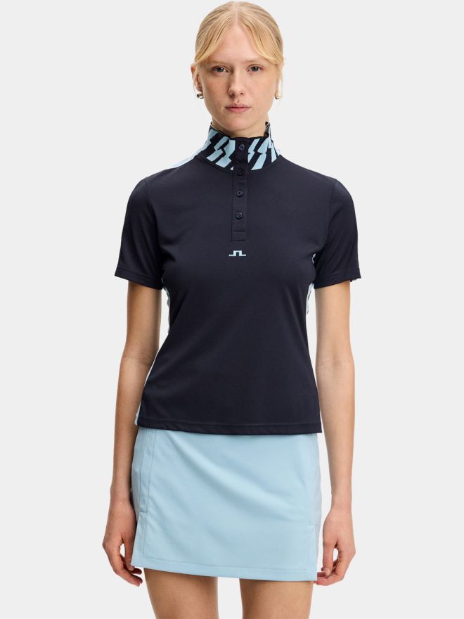 J.Lindeberg Pip Halbarm Polo navy