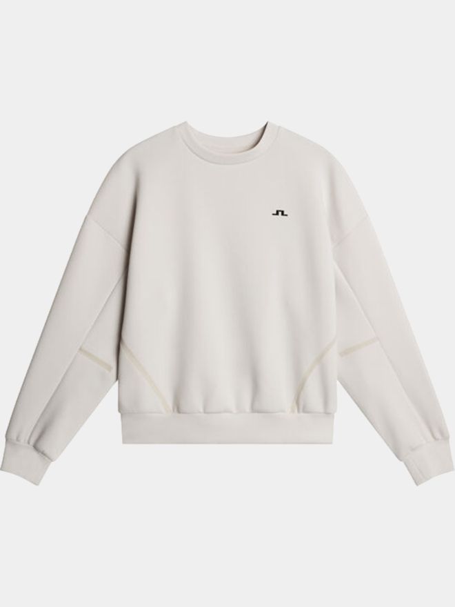 J.Lindeberg Aura Crew Neck Stretch Midlayer sand
