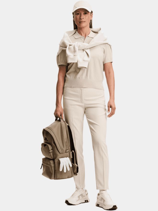 J.Lindeberg Blake Knit Strick Polo sand