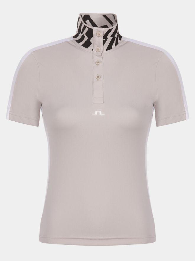 J.Lindeberg Pip Halbarm Polo sand