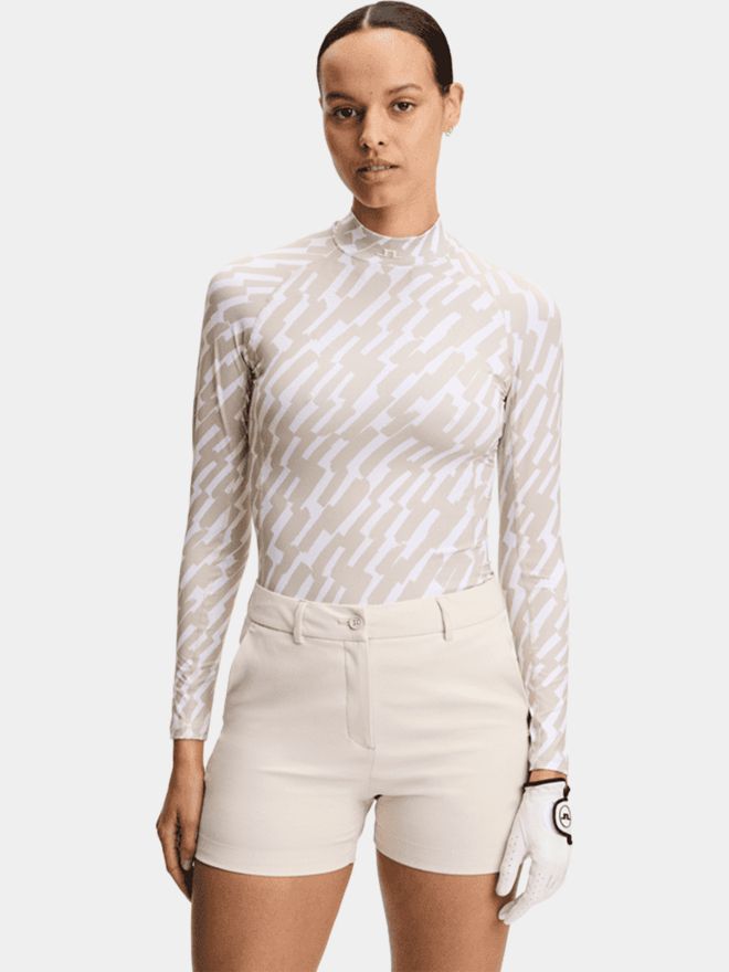 J.Lindeberg Ella Print Compression Top Stretch Unterzieher navy