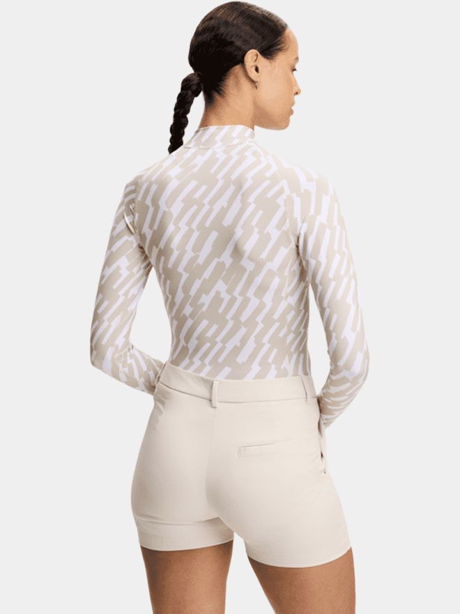 J.Lindeberg Ella Print Compression Top Stretch Unterzieher navy