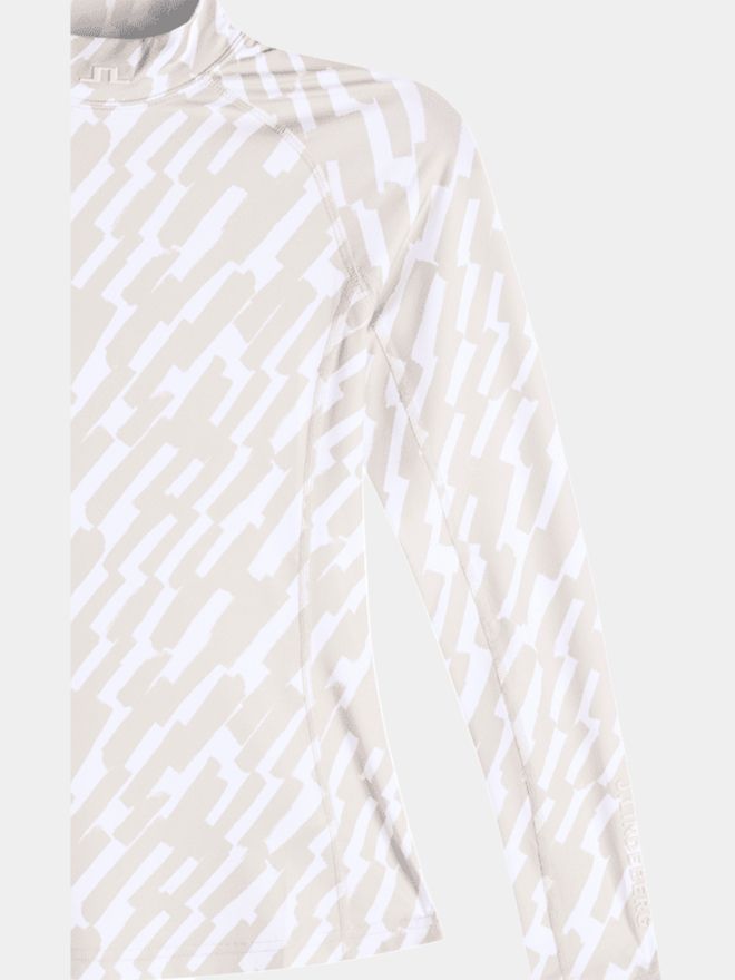 J.Lindeberg Ella Print Compression Top Stretch Unterzieher navy