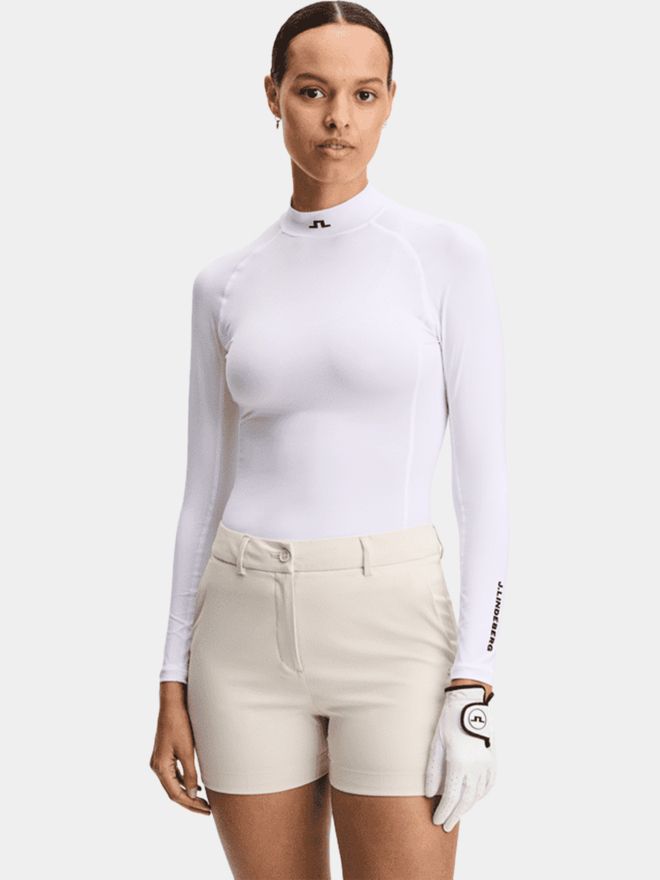 J.Lindeberg Ella Compression Top Mock undershirt bílá