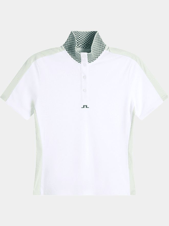 J.Lindeberg Pip Halbarm Polo weiß