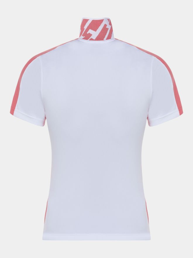 J.Lindeberg Pip Halbarm Polo weiß