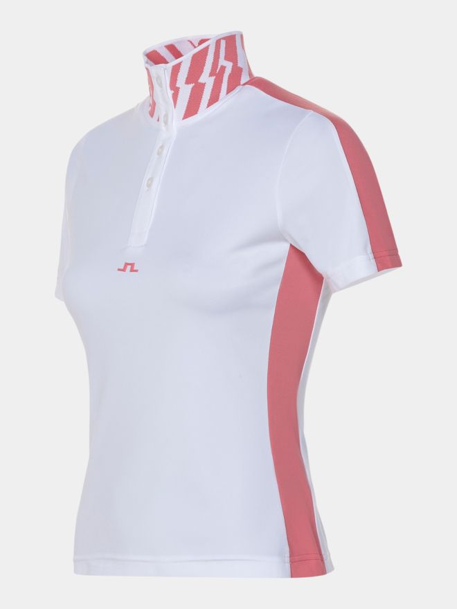 J.Lindeberg Pip Halbarm Polo weiß