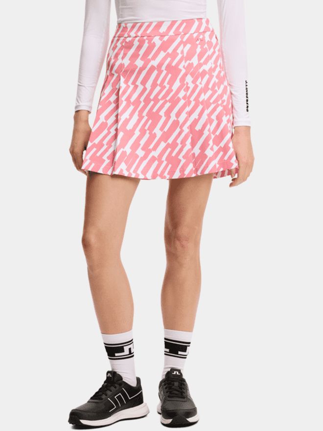 J.Lindeberg Alesia Print Skirt kurz Skort pink