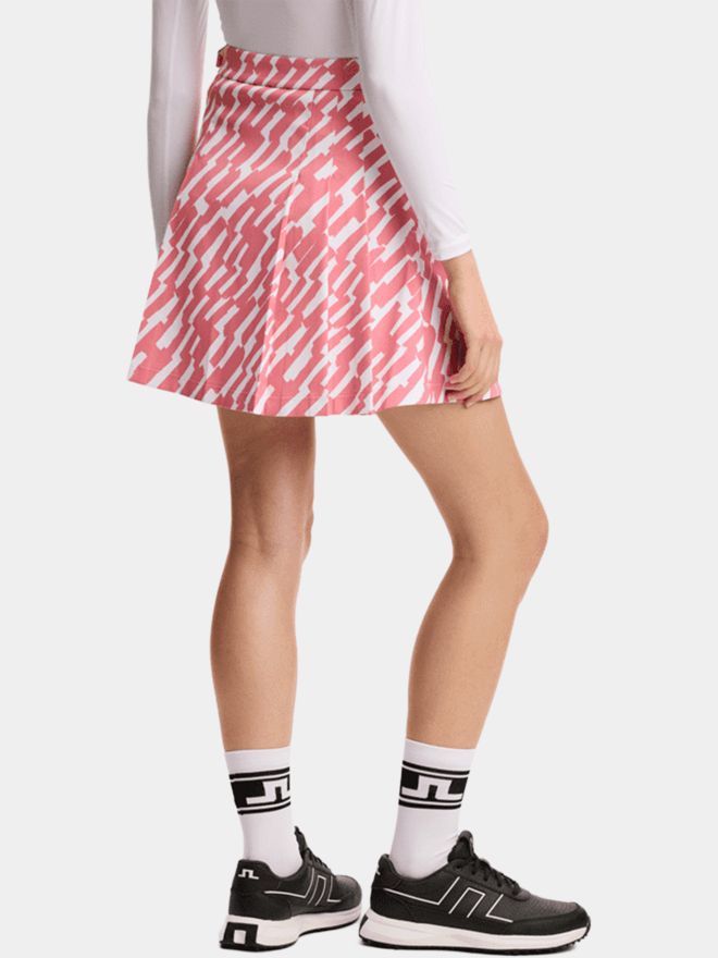 J.Lindeberg Alesia Print Skirt kurz Skort pink