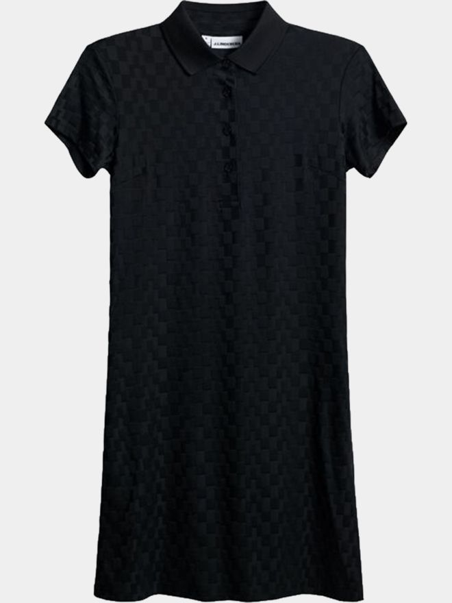 J.Lindeberg Dally Dress Halbarm Kleid schwarz