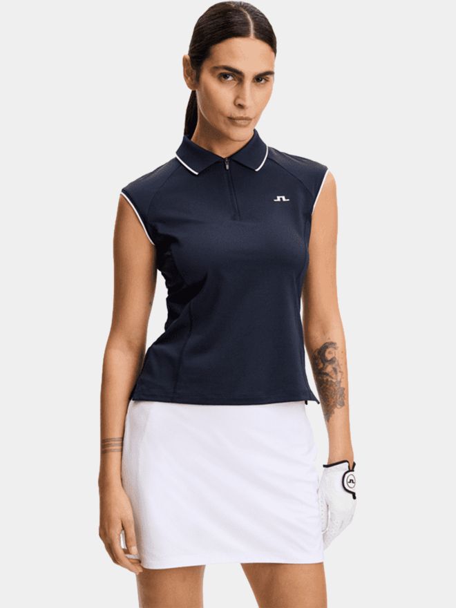 J.Lindeberg Lei polo bez rukávů námořnictvo