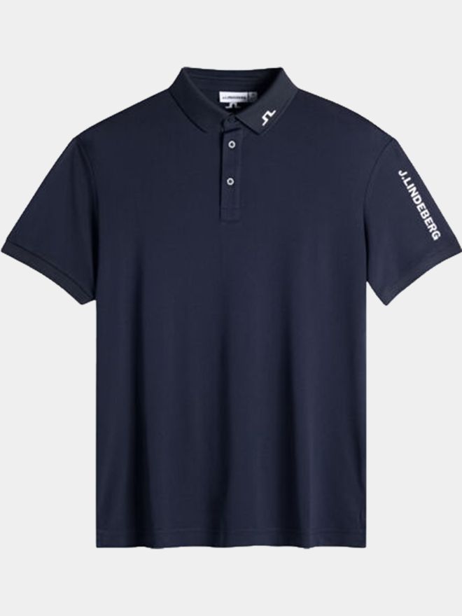 J.Lindeberg Tour Tech Halbarm Polo navy