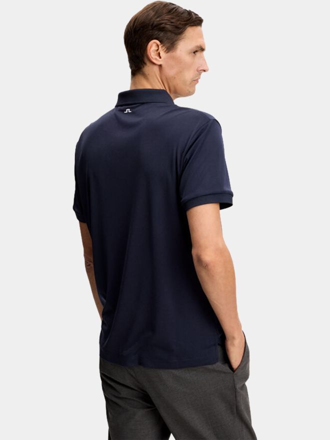 J.Lindeberg Tour Tech Halbarm Polo navy