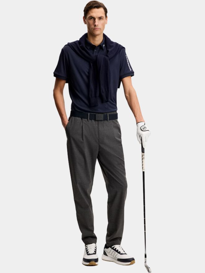 J.Lindeberg Tour Tech Halbarm Polo navy