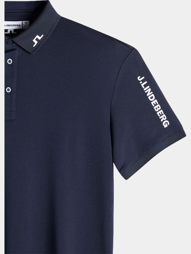 J.Lindeberg Tour Tech Halbarm Polo navy